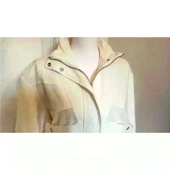 BlankNyc Jacket Large WhyCotton Short Relaxed Fit Women Zip Up - Picture 3 of 8